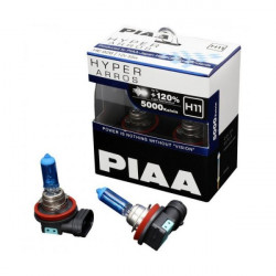 PIAA HE-926 5000K H11 Hyper Arros Halogen Light Bulb 55W (ONE PAIR)