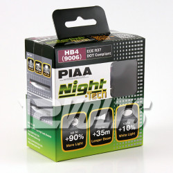 PIAA HE-826 3600K HB4 Night Tech Halogen Light Bulbs 12V 55W Twin Pack