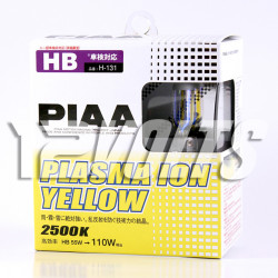 PIAA H-131 2500K HB Plasma Ion Yellow Halogen Light Bulbs 12V 55W Twin Pack