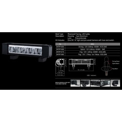PIAA RF10 DKRF105 6000K 10" RF Series LED Light Bar Driving Beam 12V 1 Piece