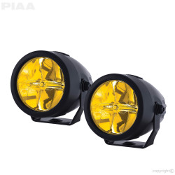 PIAA LP270 DK276X 2.75" 2500K Ion Yellow LED Driving Light Kit 12V 9W SAE 1 Pair