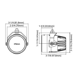 PIAA LP270 DK277X 2.75" 6000K White LED Fog Light Kit 12V 8.5W SAE 1 Pair
