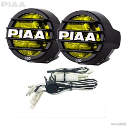 PIAA LP530 DK536G 3.5" Ion Yellow LED Driving Light Kit 9.4W 1 Pair