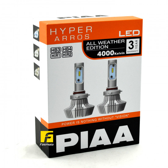 PIAA LEH131E HB3, HB4, HIR1 Hyper Arros All Weather Edition 4000K LED PIAA LEH131E HB3, HB4, HIR1 Hyper Arros All Weather Edition 4000K LED