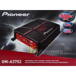 Pioneer GM-A3702 2 Channel Bridgeable Class AB Car Amplifier 60W x 2 at 4 ohm