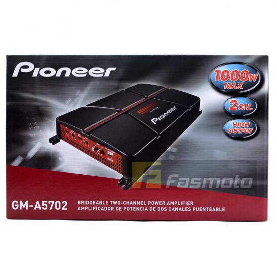 Pioneer GM-A5702 2 Channel Bridgeable Class AB Car Amplifier 150W x 2 at 4 ohm