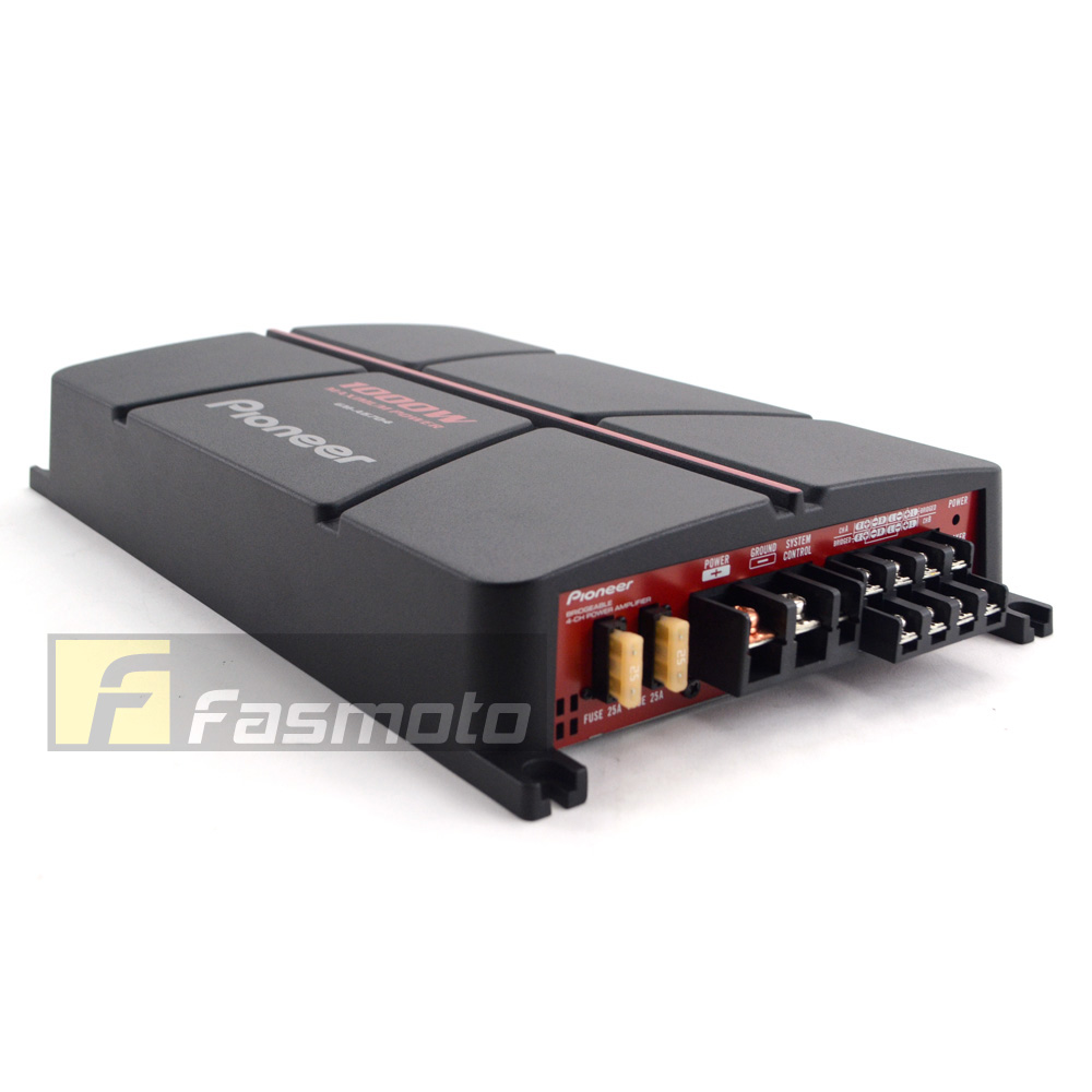 Pioneer GM-A6704 – Amplificateur 4 Canaux 1000W Max – Puissance 4x60W RMS Pour Autoradio Voiture