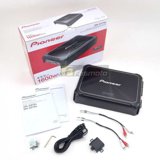 Pioneer GM-D9704 Class FD 4 Channel Amplifier Bass Boos Remote 130W x 4 at 4 ohm Pioneer GM-D9704 Class FD 4 Channel Amplifier Bass Boos Remote 130W x 4 at 4 ohm