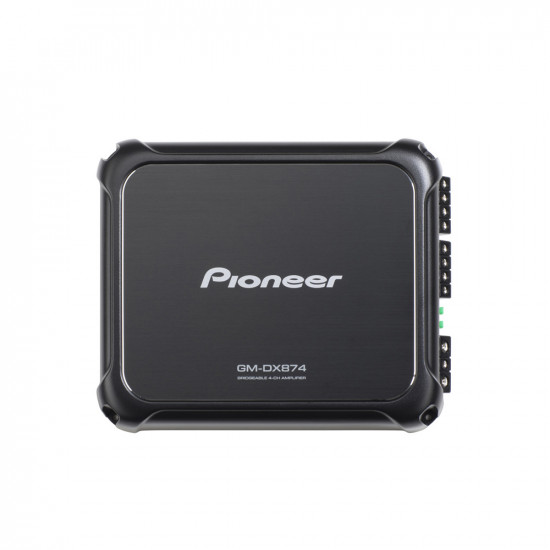 Pioneer GM-DX874 Class FD 4 Channel Amplifier Bass Boost Remote 100W x 4 at 4 ohm, Max 1,200W (High Res Audio Supported)