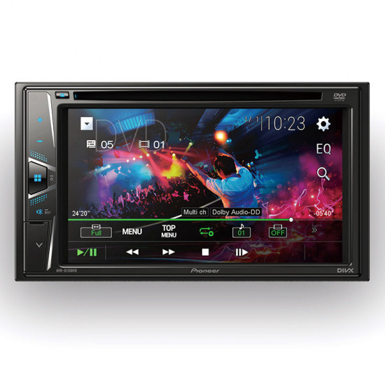 Pioneer AVH-G115DVD Double DIN DVD Multimedia Receiver 2 RCA Preouts