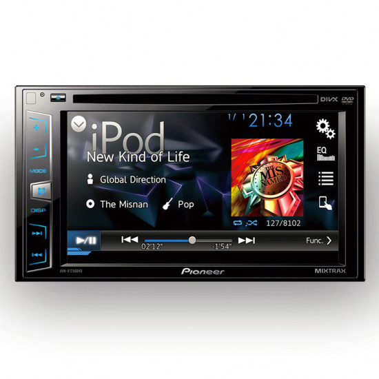 Pioneer AVH-X1750DVD 6.2" Double DIN DVD CD USB Car Stereo AV Receiver MIXTRAX Pioneer AVH-X1750DVD 6.2" Double DIN DVD CD USB Car Stereo AV Receiver MIXTRAX