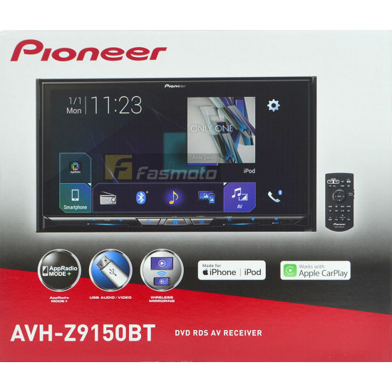 Pioneer AVH-Z9150BT 7" WiFi for Wireless Apple CarPlay Android Auto Mirroring