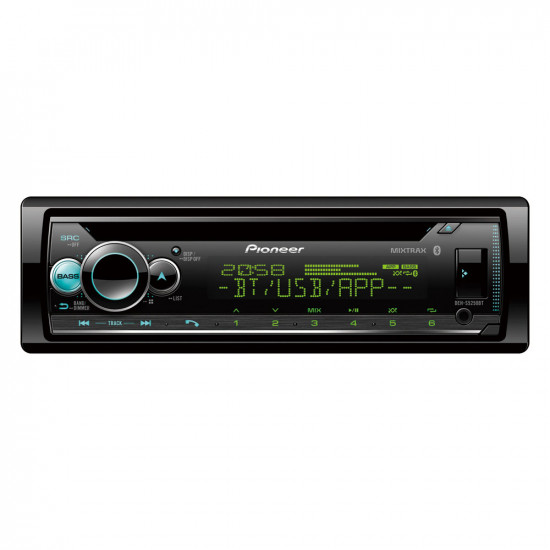 Pioneer DEH-S5250BT Single DIN Dual Bluetooth FLAC CD USB Shortwave Receiver Pioneer DEH-S5250BT Single DIN Dual Bluetooth FLAC CD USB Shortwave Receiver