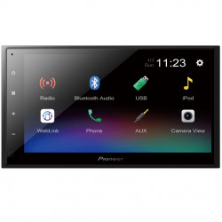 Pioneer DMH-A345BT 6.8" Double DIN Touchscreen AV Receiver with Mirroring by Weblink Cast