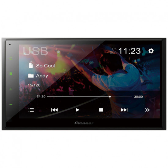Pioneer DMH-A345BT 6.8" Double DIN Touchscreen AV Receiver with Mirroring by Weblink Cast Pioneer DMH-A345BT 6.8" Double DIN Touchscreen AV Receiver with Mirroring by Weblink Cast