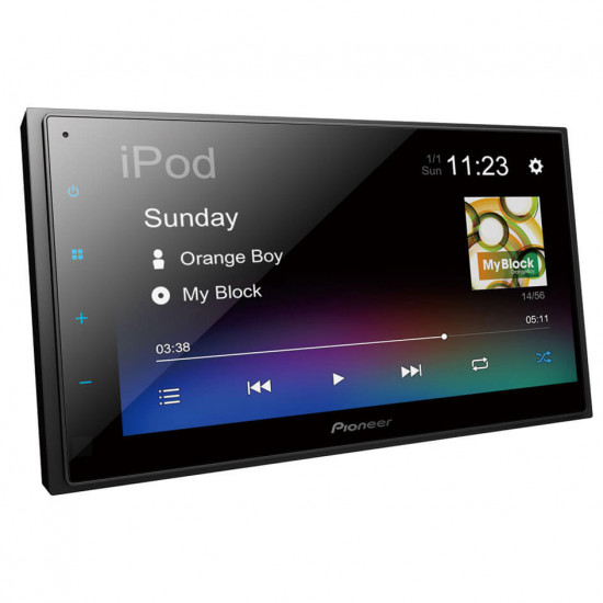 Pioneer DMH-A345BT 6.8" Double DIN Touchscreen AV Receiver with Mirroring by Weblink Cast