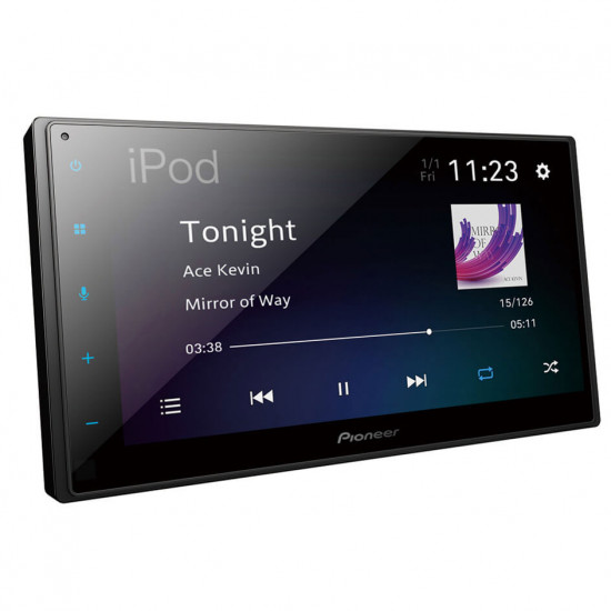 Pioneer DMH-A4450BT 6.8" Double DIN Touchscreen AV Receiver with Apple CarPlay, Android Auto and Mirroring for Android
