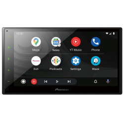 Pioneer DMH-A4450BT 6.8" Double DIN Touchscreen AV Receiver with Apple CarPlay, Android Auto and Mirroring for Android