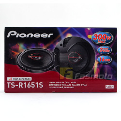 Pioneer TS-R1651S 6" (16cm) 3 Way Coaxial Car Speakers Max 300W RMS 40W at 4 ohm
