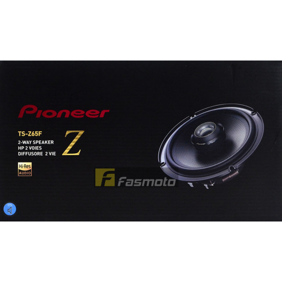 Pioneer TS-Z65F 6.5" (16.5cm) Z Series 2-way Hi-res Audio Car Speakers for 110W