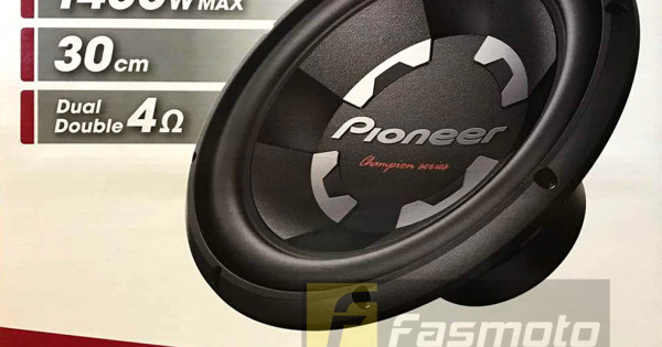 Pioneer TS-300D4 Champion Series Caisson de basses 30 cm (1400 W) Bobine mobile double (DVC) 4 ohms Pioneer TS-300D4 Champion Series Caisson de basses 30 cm (1400 W) Bobine mobile double (DVC) 4 ohms