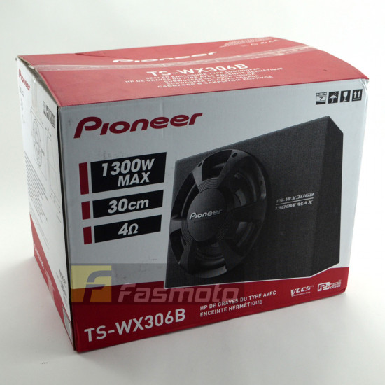 Pioneer TS-WX306B 12" Subwoofer with Sealed Box Enclosure 350W RMS at 4 ohm