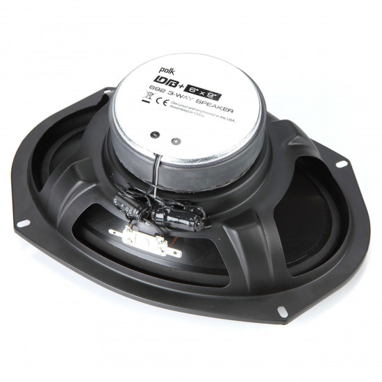 Polk Audio DB692 DB Plus Series 6 x 9 inch 3-Way Coaxial Car Speaker Set 150W RMS, 450W Peak Marine Certified
