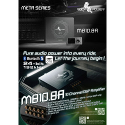 Rockpower M810.8A 10-Channel Digital Signal Processor with 8-channel Amplifier DSP