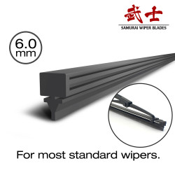 Samurai Original Wiper Blades Super Silicone Refill for Conventional Wipers 6.0mm (width)