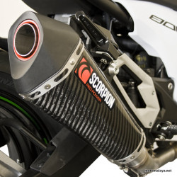 Scorpion Kawasaki Z800 Serket Taper Silencer Carbon Slip-on