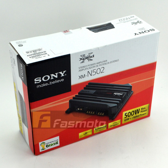 SONY XM-N502 2/1 Channel N Series Car Amplifier 65W RMS x 4 at 4 ohms SONY XM-N502 2/1 Channel N Series Car Amplifier 65W RMS x 4 at 4 ohms