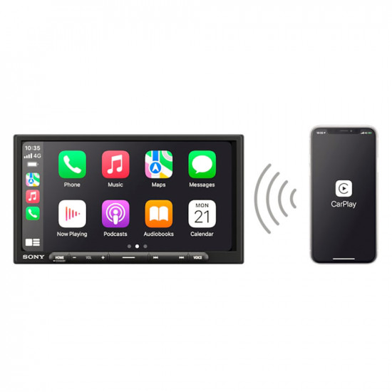SONY XAV-AX4000 6.95" (17.6cm) Wireless Apple CarPlay Android Auto Bluetooth Double DIN head unit
