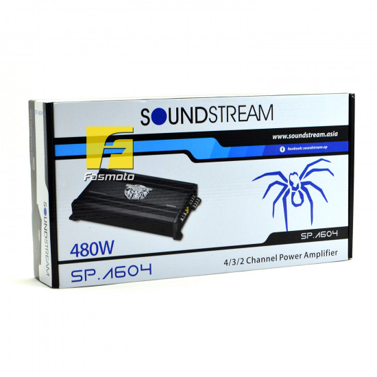 SOUNDSTREAM SP.A604 4/3/2 Channel Car Audio Amplifier 60W RMS x 4 (4 ohms) SOUNDSTREAM SP.A604 4/3/2 Channel Car Audio Amplifier 60W RMS x 4 (4 ohms)