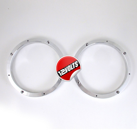 6.5" Speaker Adapter Mount Spacer Aluminium Universal Silver (1 pair)