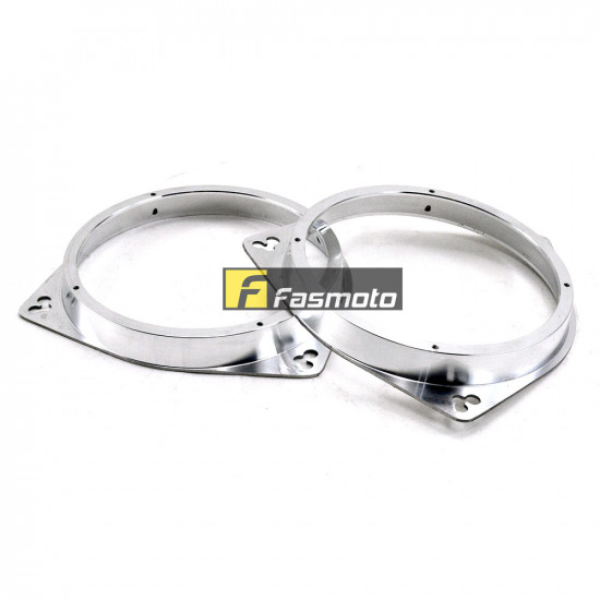 6.5" Speaker Adapter Mount Spacer Aluminium Silver for Toyota (1 pair)