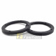 6.5" Speaker Adapter Mount Spacer Plastic Universal Black (1 pair)