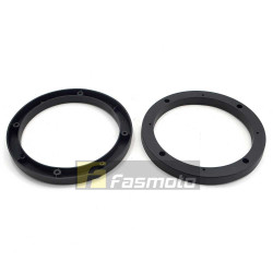 6.5" Speaker Adapter Mount Spacer Plastic Universal Black (1 pair)