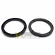 6.5" Speaker Adapter Mount Spacer Plastic Universal Black (1 pair)