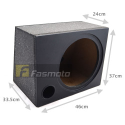 12" Ported Subwoofer Box Enclosure Wood Painted and PVC Wrapped