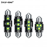 TECH-KING FESTOON 31MM, 36MM, 39MM, 41MM 6000K LED 12V 2.5W CR03 (1 piece) for interior, trunk, license plate, doors