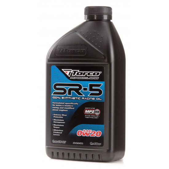 Torco SR-5 SYN RACING OIL 0W20 (Fully Synthetic) - 1 Litre Torco SR-5 SYN RACING OIL 0W20 (Fully Synthetic) - 1 Litre