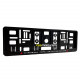 Mitsubishi Drive the Future Single Row 410mm Vehicle Registration License Plate Frame (Black) Mitsubishi Drive the Future Single Row 410mm Vehicle Registration License Plate Frame (Black)