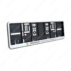 Perodua Building Cars People First Single Row 450mm Vehicle Registration License Plate Frame