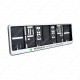Perodua Building Cars People First Single Row 450mm Vehicle Registration License Plate Frame Perodua Building Cars People First Single Row 450mm Vehicle Registration License Plate Frame