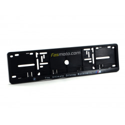 BMW The Ultimate Driving Machine Single Row 530mm Vehicle Registration License Plate Frame (Black)