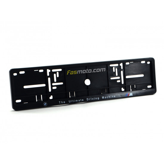 BMW The Ultimate Driving Machine Single Row 530mm Vehicle Registration License Plate Frame (Black) BMW The Ultimate Driving Machine Single Row 530mm Vehicle Registration License Plate Frame (Black)