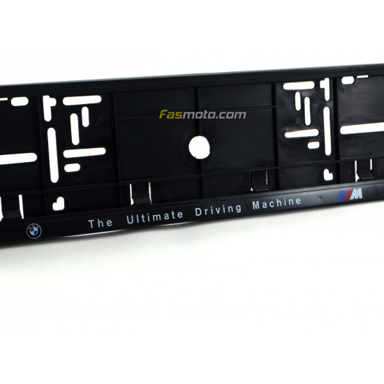 BMW The Ultimate Driving Machine Single Row 530mm Vehicle Registration License Plate Frame (Black) BMW The Ultimate Driving Machine Single Row 530mm Vehicle Registration License Plate Frame (Black)