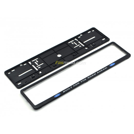 Ford Built for the Road Ahead Single Row 530mm Vehicle Registration License Plate Frame (Black)
