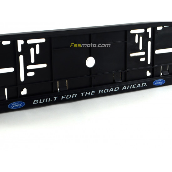 Ford Built for the Road Ahead Single Row 530mm Vehicle Registration License Plate Frame (Black) Ford Built for the Road Ahead Single Row 530mm Vehicle Registration License Plate Frame (Black)