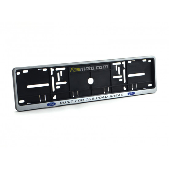 Ford Built for the Road Ahead Single Row 530mm Vehicle Registration License Plate Frame (Silver) Ford Built for the Road Ahead Single Row 530mm Vehicle Registration License Plate Frame (Silver)